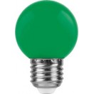 Лампа 1W, E27, зеленый, LB-37