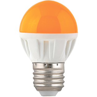 Лампа светодиодная Ecola globe LED 4.0W G45 220V E27 Yellow матовая колба 77х45