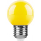 Лампа 1W, E27, желтый, LB-37