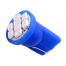 Автомобильная светодиодная лампа Т10-W5W-SMD3528 8Led 0,8Вт 12V синий