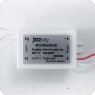 Блок питания PPS CVP 12005 IP20 5W пластик JaZZway