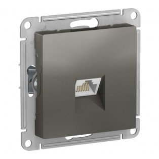 Механизм розетки комп. RJ45 AtlasDesign сталь