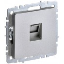 Розетка компьютерная RJ45 кат.5Е BRITE алюминий