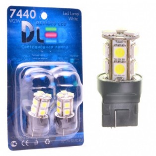 Автомобильная светодиодная лампа W21W-T20-7440 SMD5050 13Led 3,12Вт 12V белый
