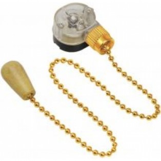 Выключатель для настенного светильника с деревянным наконечником, gold REXANT