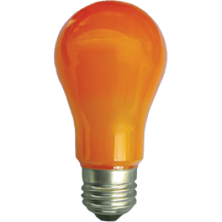 Лампа светодиодная Ecola classic LED 8.0W A55 Е27 220V 360° ОРАНЖЕВАЯ 108х55