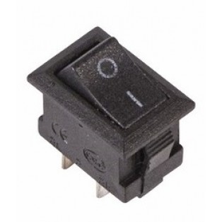 Выключатель (36-2010) 250V, 3А черный ON-OFF