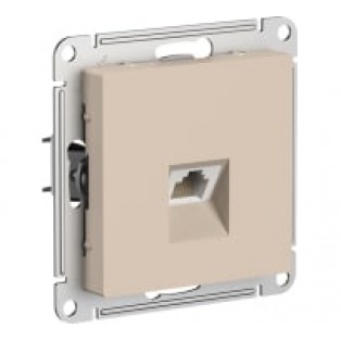 Механизм розетки комп. RJ45 AtlasDesign песочный