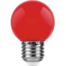 Лампа 1W, E27, красный, LB-37