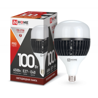 Лампа светодиодная Led-HP-PRO 100Вт Е27-Е40 6500К 9500Лм InHome