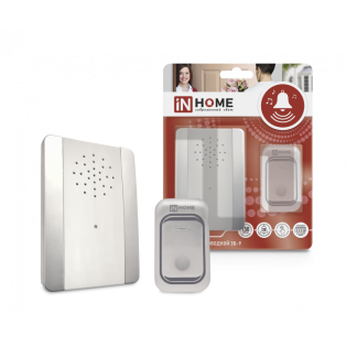Звонок беспрводной 3Б-9 рег.звука, 150м, IP44 InHome