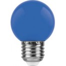 Лампа 1W, E27, синий, LB-37