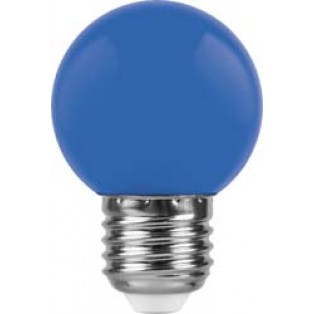 Лампа 1W, E27, синий, LB-37