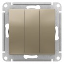Механизм выключателя 3-кл СП 10А AtlasDesign шампань