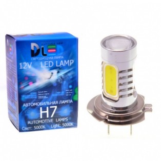 Автомобильная светодиодная лампа Н 7-НР 4+линза Cree 9,5 Вт 12V 