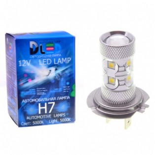 Автомобильная светодиодная лампа Н 7- Epistar 10 Led (линза) 50 Вт 12V 
