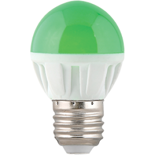 Лампа светодиодная Ecola globe LED 4.0W G45 220V E27 Green матовая колба 77х45