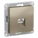 Механизм розетки комп. RJ45 AtlasDesign шампань