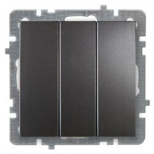 Механизм выключателя 3СП антрацит Touran metallic