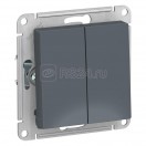 Переключатель 1-кл AtlasDesign 10А, грифель